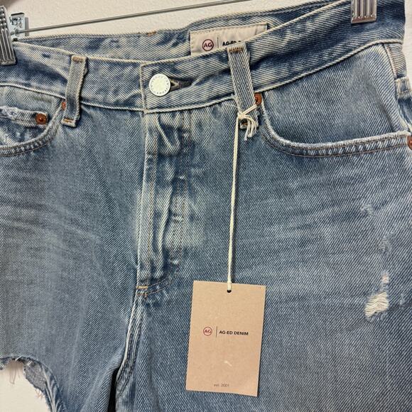 NWT AG Jeans Alexxis Cut Off Denim Short -  Adriano Goldschmied Distressed - Picture 6 of 9